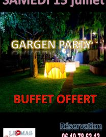 GARDEN PARTY  PAELLA buffet offert aux couples 