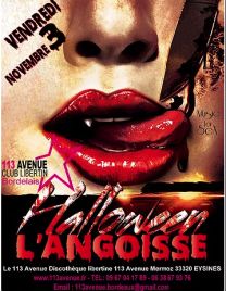 Soirée &quot; L'ANGOISSE D'HALLOWEEN &quot;