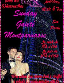 SUNDAY GAIETÉ MONTPARNASSE
