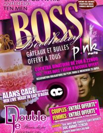 Boss Birthday , Pink party avec cocktail dînatoire and DJ Alans Cage