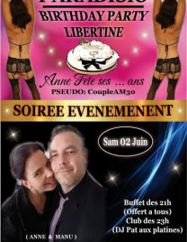 EVENT &quot;BIRTHDAY PARTY LIBERTINE&quot;