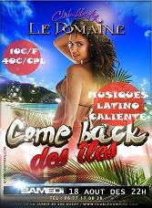 SAMEDI 18 AOUT COME BACK DES ILES