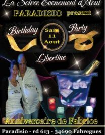 BIRTHDAY PARTY LIBERTINE "EVENEMENT"