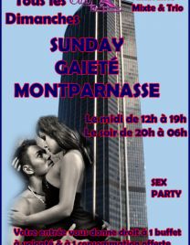 SUNDAY GAIETÉ MONTPARNASSE